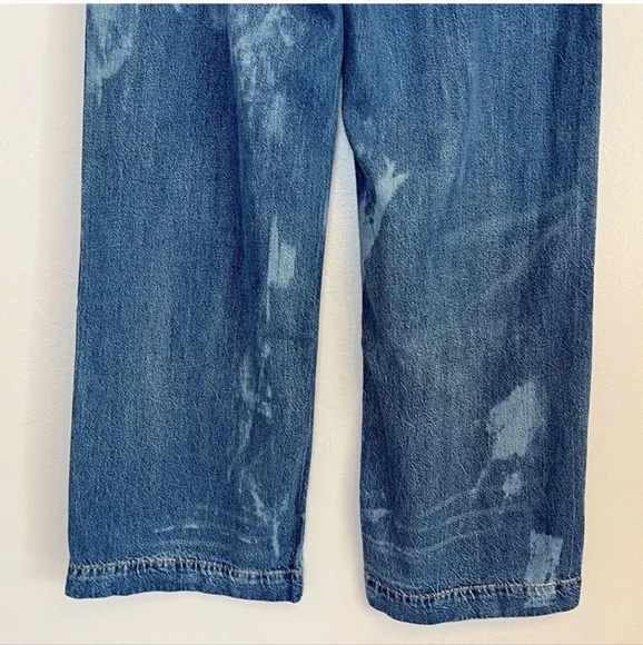 NWT Lauren Ralph Lauren Bleached Wide Leg Jeans Women’s Size 10 - Picture 14 of 16